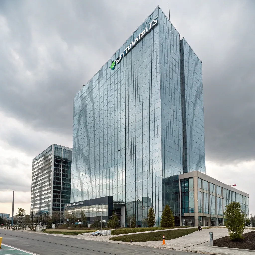 DYNORALIS office building with modern glass facade